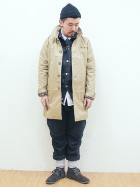 「Lafayette（ラファイエット）のアイテム」を使った、cinemataiwanさん（メンズ・173cm）の秋コーディネート