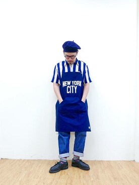 「SECOND LAB.（セカンド ラブ）のアイテム（その他）」を使った、cinemataiwanさん（メンズ・173cm）の春コーディネート