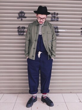 「Lafayette（ラファイエット）のアイテム」を使った、cinemataiwanさん（メンズ・173cm）の冬コーディネート