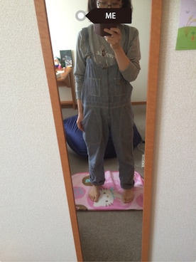 「ディッキーズ(Dickies)」｜「アイテム（つなぎ/オールインワン）」を使った、@みゃ~さん（レディース・162cm）の秋コーディネート