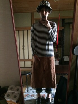 「niko and...（ニコアンド）のアイテム（その他）」を使った、うめ〜さん（メンズ・179cm）の春コーディネート