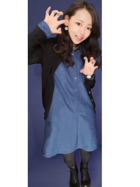 「アイテム（シャツワンピース）」を使った、MICAさん（レディース・159cm・20代）の春コーディネート
