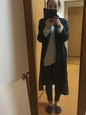 「アイテム（シャツワンピース）」を使った、MICAさん（レディース・160cm・20代）の秋コーディネート