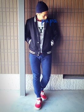 tama-papaさん（メンズ・172cm）の冬コーディネート