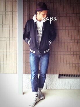 tama-papaさん（メンズ・172cm）の冬コーディネート
