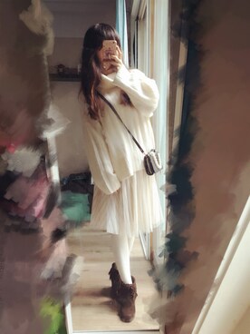 黑眼圈熊猫🐼さん（レディース・161cm）の冬コーディネート