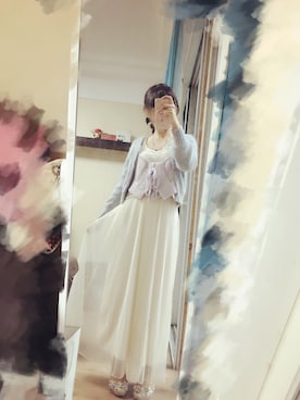 「LA BELLE ETUDE（ラベルエチュード）のアイテム（ベスト）」を使った、黑眼圈熊猫🐼さん（レディース・161cm）の秋コーディネート