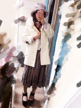 黑眼圈熊猫🐼さん（レディース・161cm）の冬コーディネート