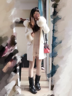 黑眼圈熊猫🐼さん（レディース・161cm）の冬コーディネート