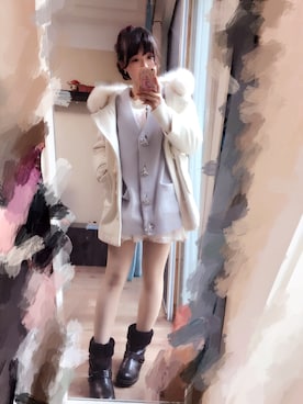 黑眼圈熊猫🐼さん(レディース・161cm)の冬コーディネート