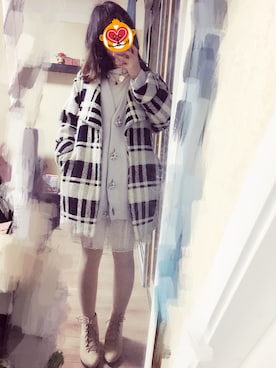 黑眼圈熊猫🐼さん（レディース・161cm）の冬コーディネート