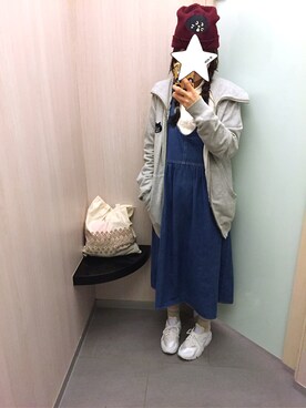 EllieChaCha♥︎さん（レディース・157cm）の冬コーディネート