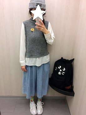 EllieChaCha♥︎さん（レディース・157cm）の春コーディネート