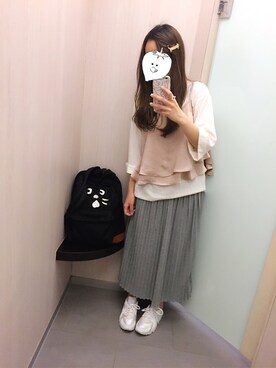 EllieChaCha♥︎さん（レディース・157cm）の春コーディネート