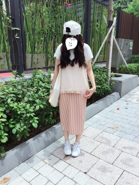 EllieChaCha♥︎さん(レディース・157cm)の夏コーディネート