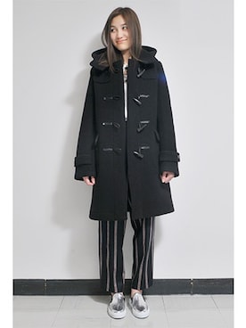 「MACKINTOSH」｜「アイテム（ダッフルコート）」を使った、マナマナスタッフさん（レディース・165cm）の秋コーディネート