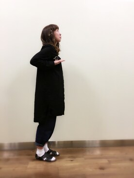 「Right-on（ライトオン）のアイテム（シャツワンピース）」を使った、choco.no.miさん（レディース・164cm）の春コーディネート