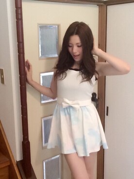 「Julia Boutique（ジュリアブティック）のアイテム（つなぎ/オールインワン）」を使った、sakuratamさん（レディース・156cm）の夏コーディネート
