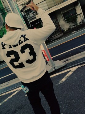 「PYREX VISION（パイレックスヴィジョン）のアイテム（パーカー）」を使った、yasuさん（メンズ・180cm）の秋コーディネート