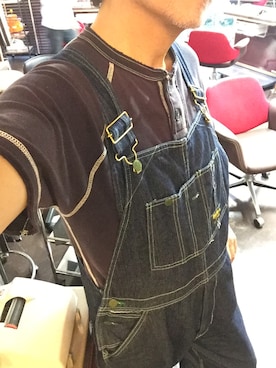 「OSHKOSH（オシュコシュ）のアイテム（つなぎ/オールインワン）」を使った、Tetsuさん（メンズ・170cm）の秋コーディネート