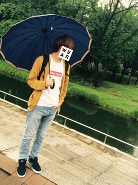 「スキニージーンズ」｜えーすけさん（メンズ・172cm・10代）の夏コーディネート
