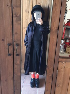 「tricot COMME des GARCONS（トリココムデギャルソン）のアイテム（レッグウェア）」を使った、こみきさん（レディース・154cm）の冬コーディネート