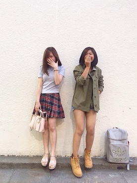 pinxkoさん（レディース・152cm）の秋コーディネート