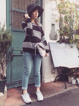 「autumn look」｜「アイテム（帽子）」を使った、pinxkoさん（レディース・152cm）の秋コーディネート