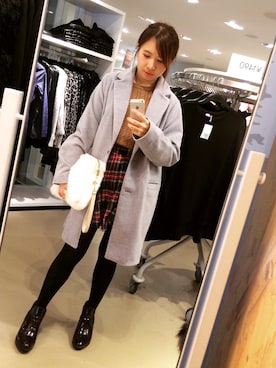 「アイテム（ブーティ）」を使った、pinxkoさん（レディース・152cm・20代）の冬コーディネート