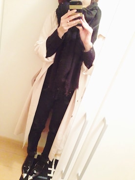「FIG&VIPER（フィグアンドバイパー）のアイテム（トレンチコート）」を使った、haruさん（レディース・163cm）の秋コーディネート