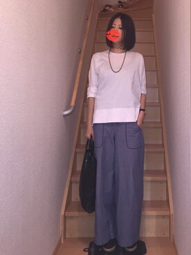 「Daniel Wellington（ダニエルウェリントン）の【Daniel Wellington】レザーバンド３６ＭＭ（アナログ腕時計）」を使った、haruさん（レディース・163cm）の春コーディネート