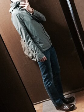 「ISAMU KATAYAMA BACKLASH（イサムカタヤマバックラッシュ）のアイテム（アクセサリー）」を使った、みっくんさん（メンズ・167cm）の冬コーディネート
