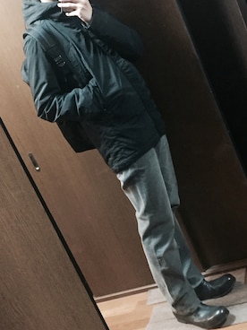 「ripvanwinkle（リップヴァンウィンクル）のアイテム（ジャケット/アウター）」を使った、みっくんさん（メンズ・167cm）の冬コーディネート