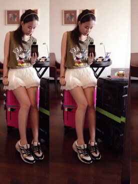 「chanel」｜「アイテム（チュニック）」を使った、karisさん（レディース・170cm）の夏コーディネート