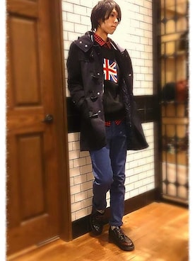 「フラッシュリポート」｜田畑 文教さん（メンズ・173cm）の冬コーディネート