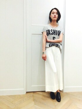 「5PREVIEW（ファイブプレビュー）のアイテム」を使った、オオノさん（レディース・162cm）の夏コーディネート