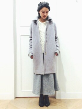 「URBAN RESEARCH（アーバンリサーチ）のアイテム（ステンカラーコート）」を使った、オオノさん（レディース・162cm）の秋コーディネート