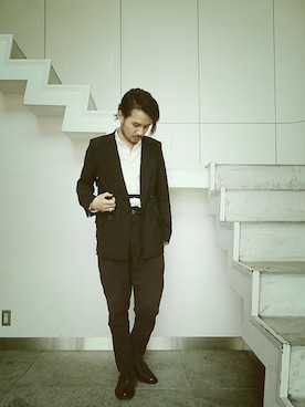 「TAKAHIROMIYASHITATheSoloIst.（タカヒロミヤシタザソロイスト）のアイテム（ジャケット/アウター）」を使った、archivist.NISHIDAさん（メンズ・173cm）の春コーディネート
