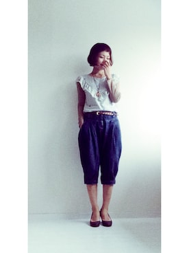 「w closet（ダブルクローゼット）のアイテム（モッズコート）」を使った、saccoさん（レディース・163cm）の冬コーディネート