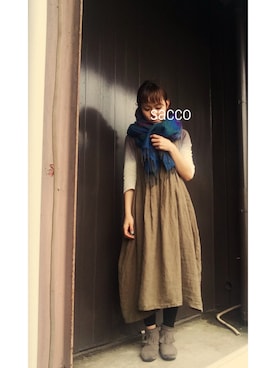「Ebonyivory（エボニーアイボリー）のアイテム」を使った、saccoさん（レディース・163cm）の春コーディネート