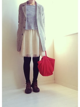 「io（イオ）のアイテム」を使った、saccoさん（レディース・163cm）の冬コーディネート