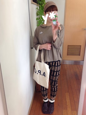 「tricot COMME des GARCONS（トリココムデギャルソン）のアイテム（その他シューズ）」を使った、chibiusa◌⑅⃝さん（レディース・160cm）の春コーディネート
