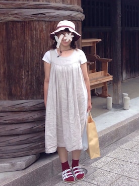 「Clef（クレ）のアイテム」を使った、chibiusa◌⑅⃝さん（レディース・160cm）の夏コーディネート