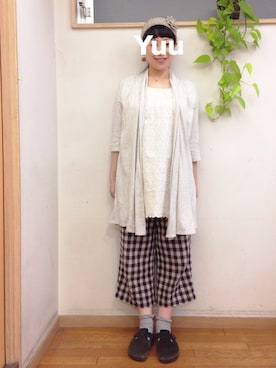 「アイテム（ピアス（片耳用）、オレンジ系）」を使った、chibiusa◌⑅⃝さん（レディース・160cm）の秋コーディネート