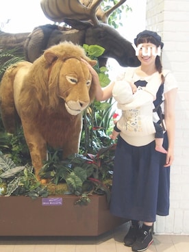 「PUAL CE CIN（ピュアルセシン）のアイテム（ハンチング/ベレー帽）」を使った、chibiusa◌⑅⃝さん（レディース・160cm）の夏コーディネート