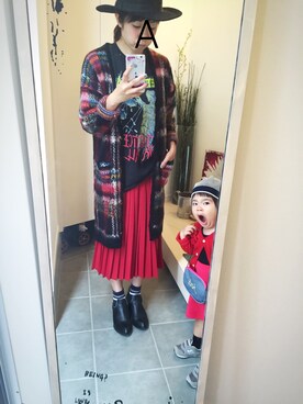 「アレキサンダーワン」｜「アイテム（ブーティ）」を使った、ありんこさん（レディース・156cm）の秋コーディネート