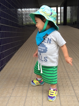 Freeeeexさん（キッズ・70cm）の秋コーディネート