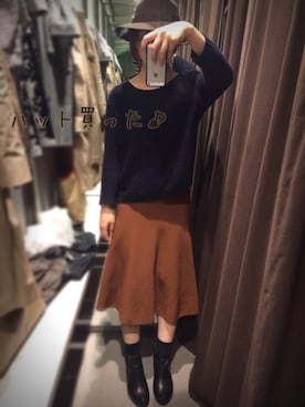 「アイテム（ブーティ）」を使った、はちこさん（レディース・157cm・20代）の秋コーディネート