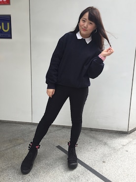 「Ballet.A（バレット　エー）のアイテム（トップス）」を使った、SunnyHuangさん（レディース・151cm）の春コーディネート
