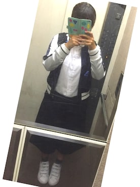 「ガウチョパンツ」｜「アイテム（デニムパンツ）」を使った、chihö⋆39さん（レディース・154cm）の春コーディネート